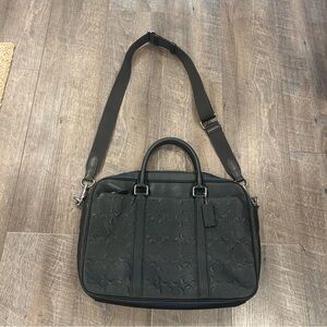 Black coach laptop bag